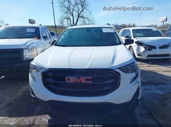 3GKALMEV6ML343593 2021 GMC TERRAIN White Widok wnętrza z tyłu