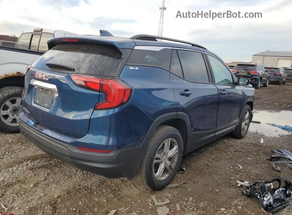 3GKALMEV7ML323157 2021 GMC TERRAIN Синий Задняя правая четверть