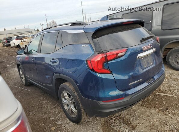 3GKALMEV7ML323157 2021 GMC TERRAIN Синий Задняя левая четверть