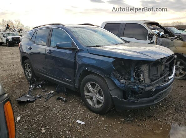 3GKALMEV7ML323157 2021 GMC TERRAIN Синий Передняя правая четверть