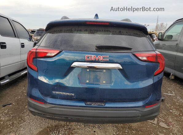 3GKALMEV7ML323157 2021 GMC TERRAIN Синий Вид сзади