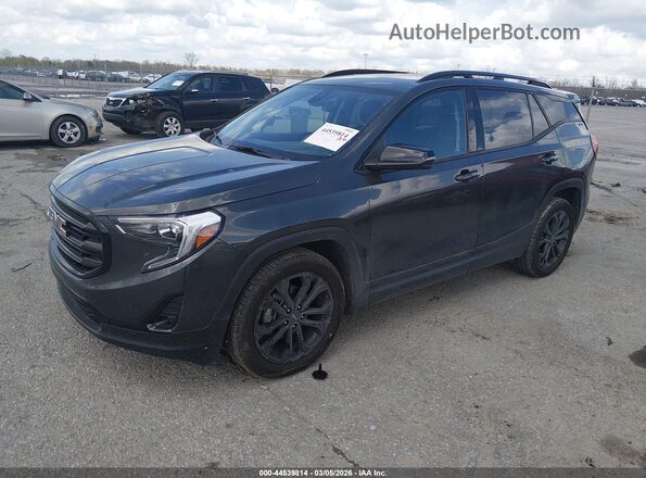 3GKALPEV3ML326395 2021 GMC TERRAIN Black Передня ліва чверть