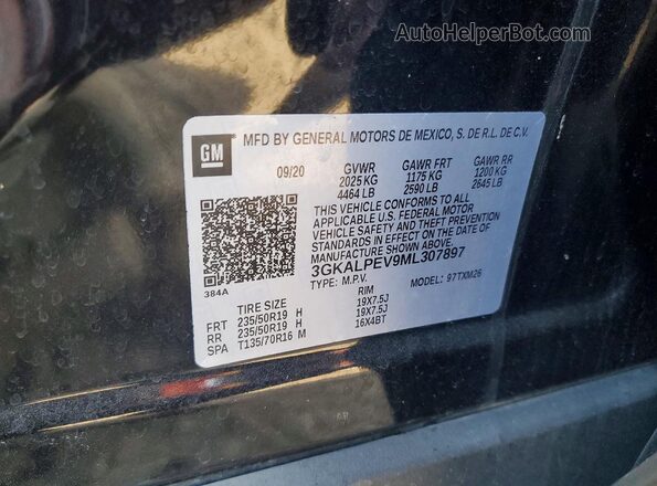 3GKALPEV9ML307897 2021 GMC TERRAIN Black 