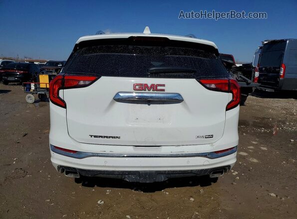 3GKALSEX6JL232138 2018 GMC TERRAIN White Հետևի տեսք