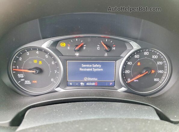 3GKALTEV2LL113560 2020 GMC TERRAIN Black Widok zestawu wskaźników