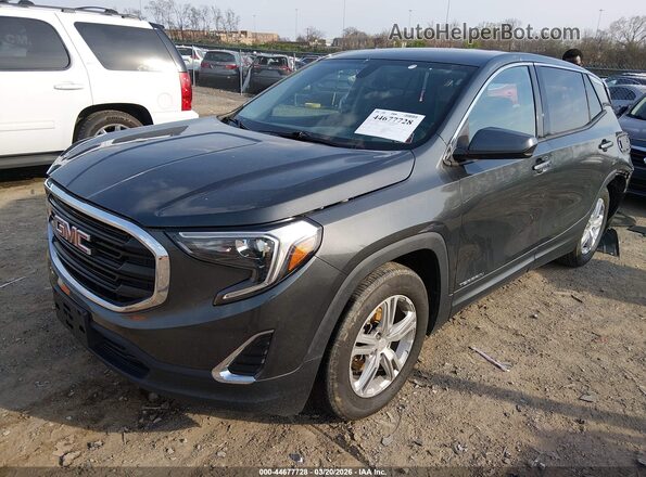 3GKALTEV3KL272537 2019 GMC TERRAIN Gray Vista tres cuartos delantera izquierda