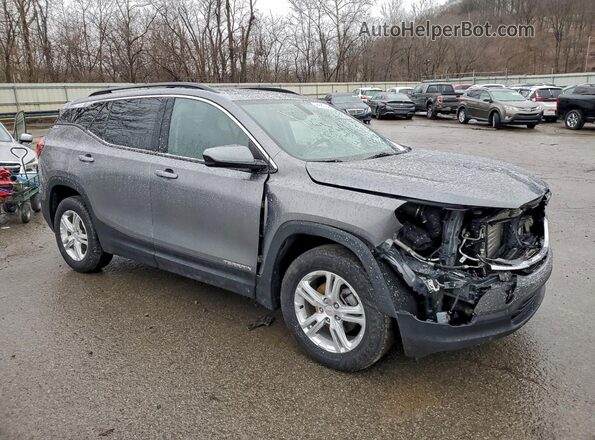 3GKALTEV7KL211465 2019 GMC TERRAIN Серый Передняя правая четверть
