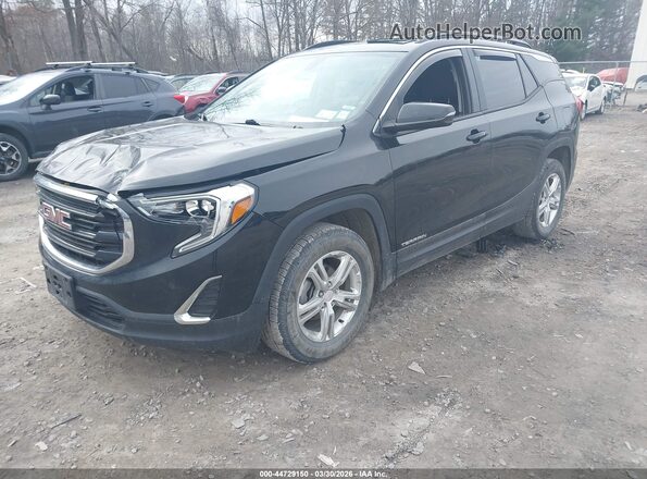 3GKALTEVXJL239176 2018 GMC TERRAIN Black Առջևի ձախ երեք քառորդ տեսարան