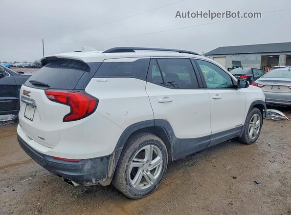 3GKALTEX0JL264279 2018 GMC TERRAIN Белый Задняя правая четверть