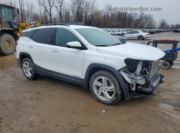 3GKALTEX0JL264279 2018 GMC TERRAIN Белый Передняя правая четверть