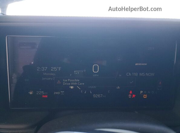 3GKALUEG2SL187339 2025 GMC TERRAIN Blue Vista del cuadro de instrumentos