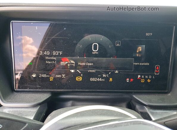 3GKALUEG2SL21461X 2025 GMC TERRAIN Black ხელსაწყოთა პანელის ხედი