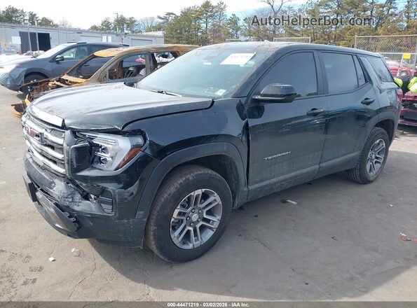 3GKALUEGXSL297264 2025 GMC TERRAIN Black Առջևի ձախ երեք քառորդ տեսարան
