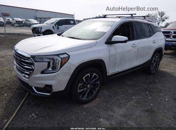 3GKALVEG6PL241707 2023 GMC TERRAIN White Առջևի ձախ երեք քառորդ տեսարան