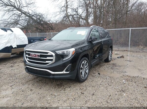 3GKALVEV1ML308403 2021 GMC TERRAIN Black Առջևի ձախ երեք քառորդ տեսարան