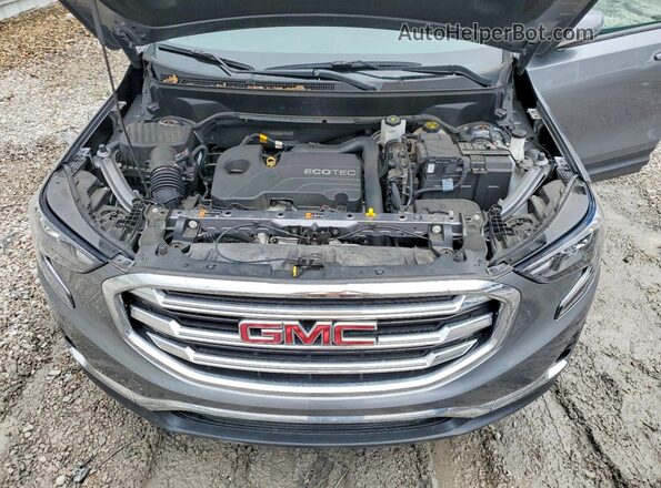 3GKALVEV2ML375267 2021 GMC TERRAIN Gray Widok komory silnika