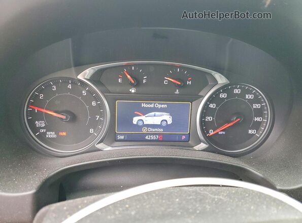 3GKALVEV2ML375267 2021 GMC TERRAIN Gray Widok zestawu wskaźników