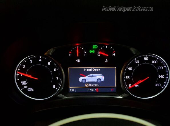 3GKALVEV4ML317015 2021 GMC TERRAIN Gray Widok zestawu wskaźników