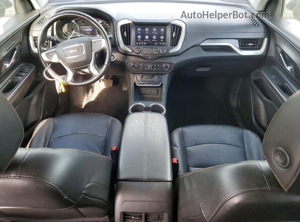 3GKALVEV9ML390882 2021 GMC TERRAIN Silver Առջևի վահանակի տեսք