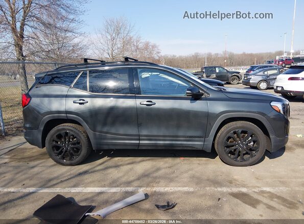 3GKALVEX2KL229725 2019 GMC TERRAIN Green Вид задньої частини салону