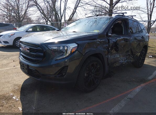 3GKALVEX2KL229725 2019 GMC TERRAIN Green Передня ліва чверть