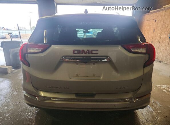 3GKALXEV2NL245955 2022 GMC TERRAIN Silver Вид ззаду