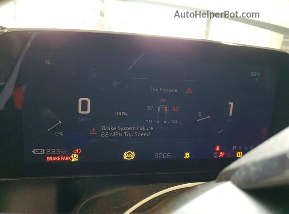 3GN7DMRP3SS208824 2025 CHEVROLET EQUINOX Белый Вид щитка приборов