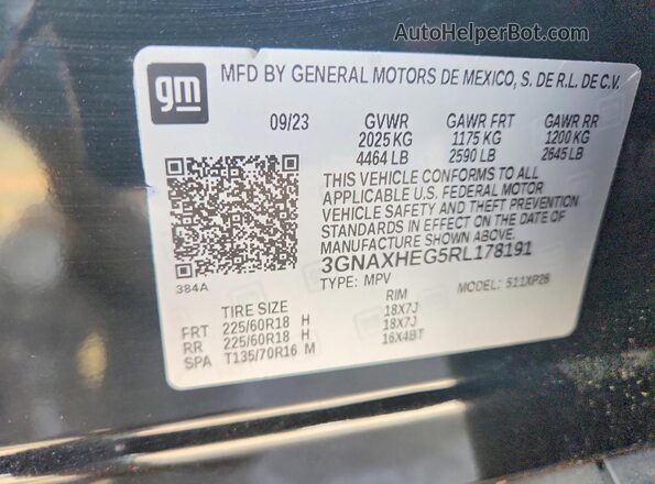 3GNAXHEG5RL178191 2024 CHEVROLET EQUINOX Black 