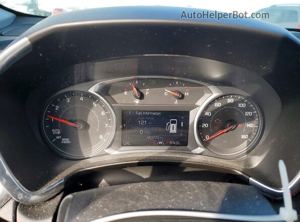 3GNAXUEV2ML304796 2021 CHEVROLET EQUINOX Blue Вид щитка приладів