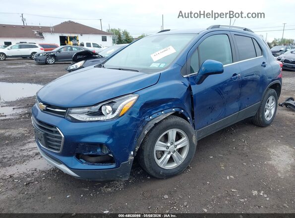 3GNCJLSB7LL341257 2020 CHEVROLET TRAX Синий Передняя левая четверть