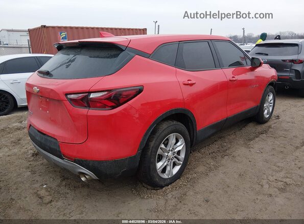3GNKBCRS1MS565341 2021 CHEVROLET BLAZER Red Задня права чверть