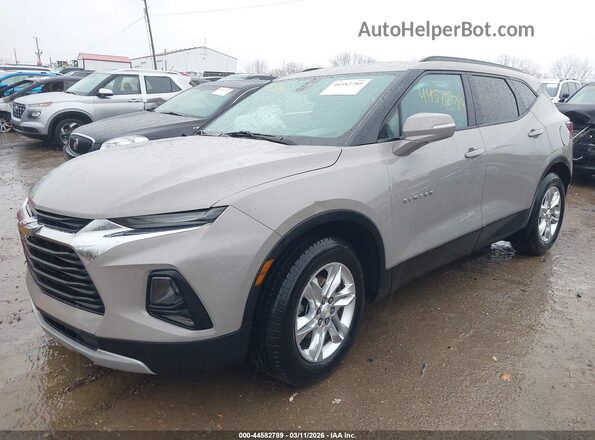 3GNKBCRS8MS540761 2021 CHEVROLET BLAZER Gray Vista tres cuartos delantera izquierda