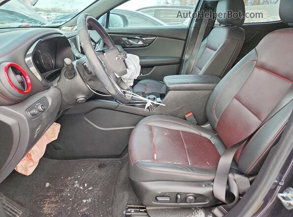 3GNKBERS2MS564193 2021 CHEVROLET BLAZER Charcoal Front interior view