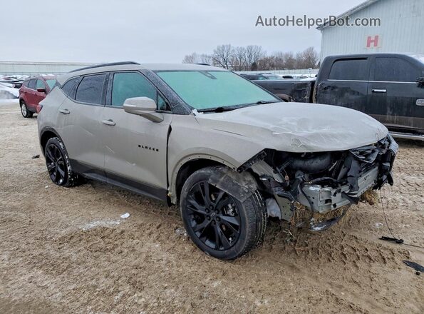 3GNKBERS3MS533051 2021 CHEVROLET BLAZER Gray წინა მარჯვენა