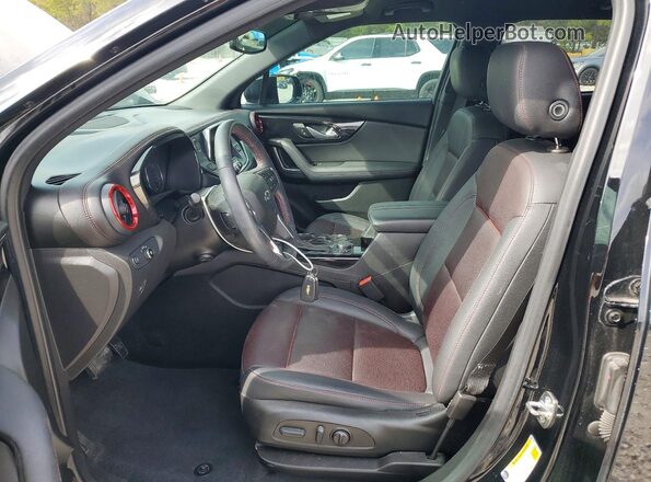 3GNKBERS7NS151302 2022 CHEVROLET BLAZER Black Widok wnętrza z przodu
