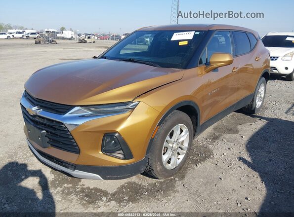 3GNKBGRS0KS612170 2019 CHEVROLET BLAZER Золотой Передняя левая четверть