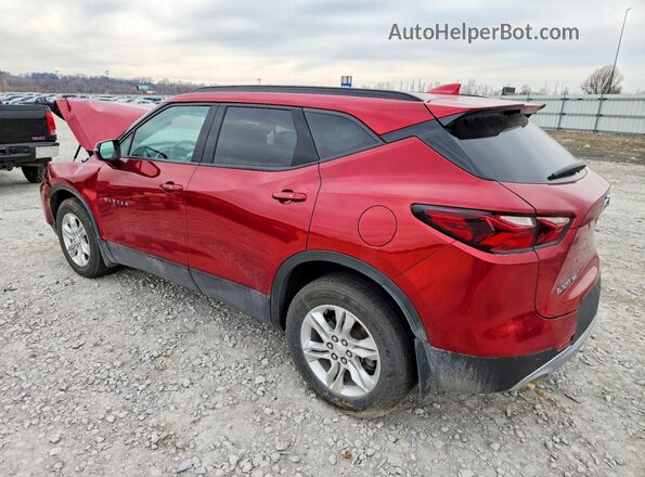 3GNKBHR44MS568989 2021 CHEVROLET BLAZER Red Հետևի ձախ