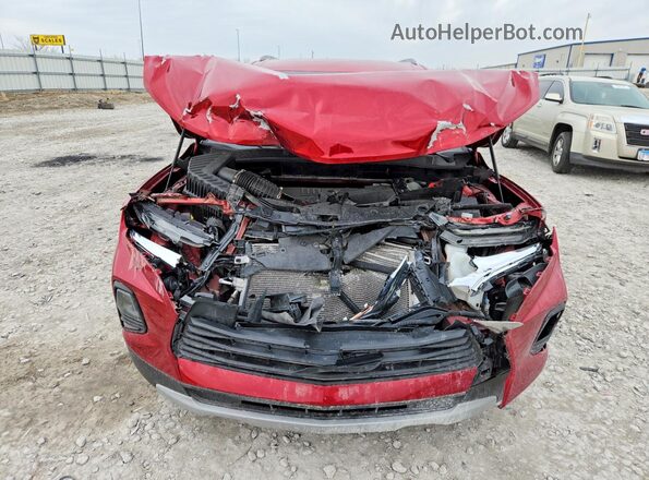 3GNKBHR44MS568989 2021 CHEVROLET BLAZER Red Դիմացի տեսք