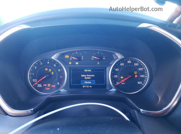 3GNKBHR45NS114879 2022 CHEVROLET BLAZER Silver Instrument cluster view