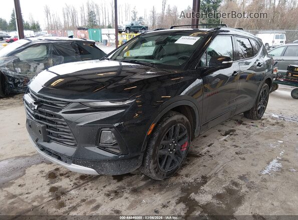 3GNKBJR43MS569199 2021 CHEVROLET BLAZER Black წინა მარცხენა ხედი სამი მეოთხედიდან