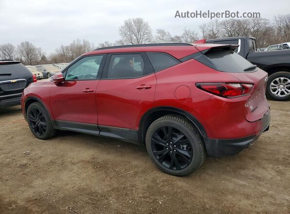 3GNKBKRS4MS528374 2021 CHEVROLET BLAZER Maroon Հետևի ձախ