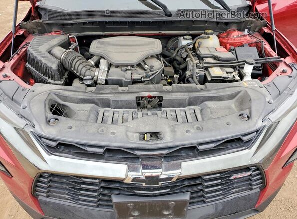 3GNKBKRS4MS528374 2021 CHEVROLET BLAZER Maroon Շարժիչի բաժամունքի տեսք