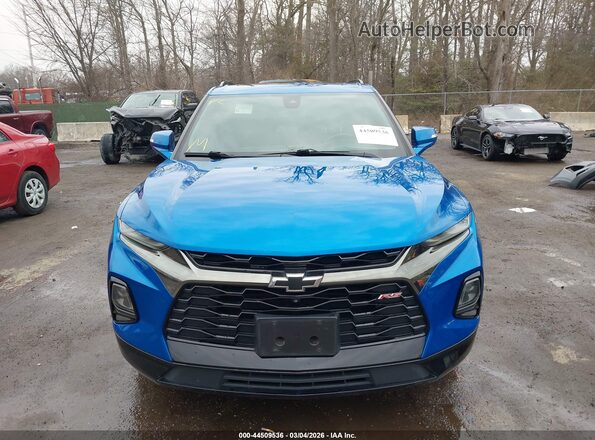 3GNKBKRS7MS500391 2021 CHEVROLET BLAZER Blue Вид щитка приладів