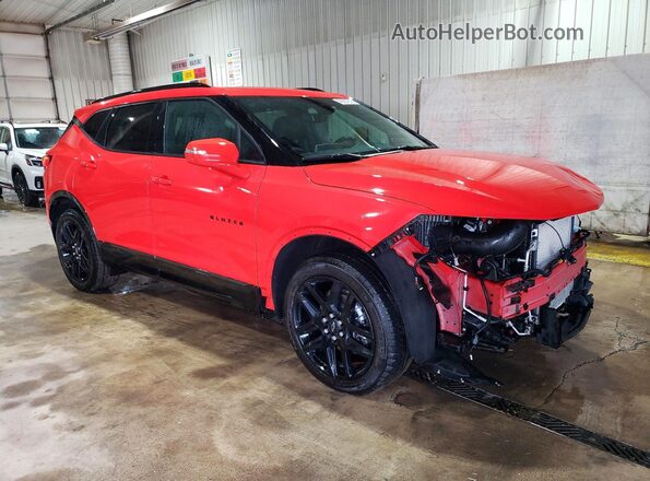 3GNKBKRS7SS150015 2025 CHEVROLET BLAZER Оранжевый Передняя правая четверть