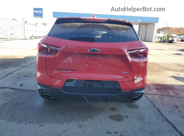 3GNKBKRS9MS515491 2021 CHEVROLET BLAZER Red Rear view