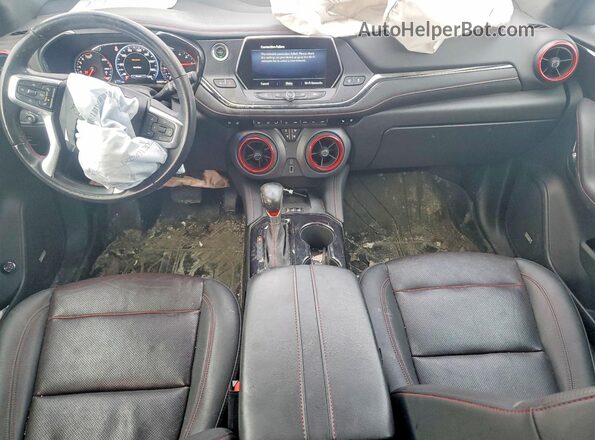 3GNKBKRS9MS515863 2021 CHEVROLET BLAZER Red Vista del salpicadero