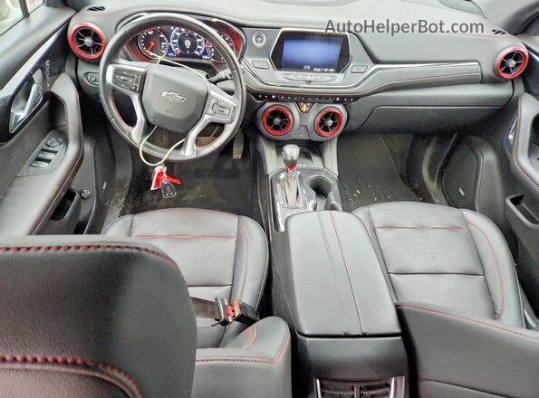 3GNKBKRS9MS577313 2021 CHEVROLET BLAZER Red წინა პანელის ხედი
