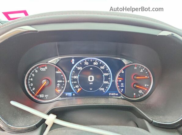 3GNKBKRS9MS577313 2021 CHEVROLET BLAZER Red ხელსაწყოთა პანელის ხედი