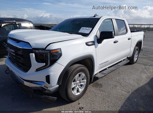 3GTPHAEK1SG328548 2025 GMC SIERRA White წინა მარცხენა ხედი სამი მეოთხედიდან