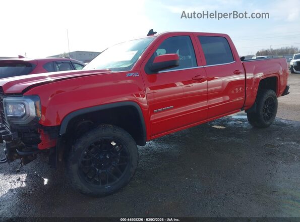 3GTU2MECXJG270131 2018 GMC SIERRA Red წინა მარცხენა ხედი სამი მეოთხედიდან